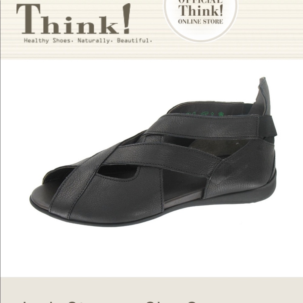Think! Jaeh strapped black sandals 42